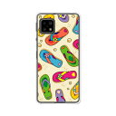 AQUOS sense5G SH-53A / SHG03 / A004SH / SH-M17 共通ケース/カバー 【海辺のサンダル クリアケース素材】アクオスセンス5G ドコモ au ソフトバンク他 スマホケース 携帯ケース