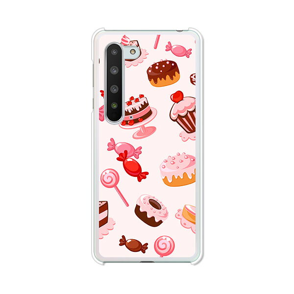 AQUOS R5G SH-51A/SHG01/908SH/SH-RM14 共通カバー/ケース シリコンケースよりもコシがありゴミがつきにくいTPUカバー 【スィーツ TPUソフトケース】AQUOS R5G ケース 携帯カバー