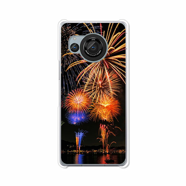 AQUOS R8 SH-52D / AQUOS R8 SH-R80 共通 カバー/ケース シリコンケースよりもコシがありゴミがつきにくいTPUカバー 【花火：夏模様 TPUソフトケース】楽天モバイル アクオスR8 ドコモ AQUOS R8 docomo スマホケース スマホカバー 携帯ケース