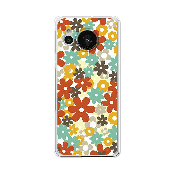 AQUOS sense7 SH-53C / SHG10 / SH-M24 共通 ケース/カバー 【フラワーFLASH クリアケース素材】アクオスセンス7ケース アクオスセンス7カバー スマホケース 携帯ケース