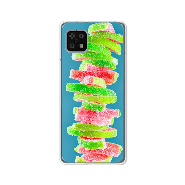樂天商城 - AQUOS sense6 SH-54B/SHG05/SH-RM19/SH-M19/AQUOS sense6s SHG07共通 ケース/カバー 【積み上がるお菓子 クリアケース素材】アクオスセンス6ケース スマホケース 携帯ケース 携帯カバー