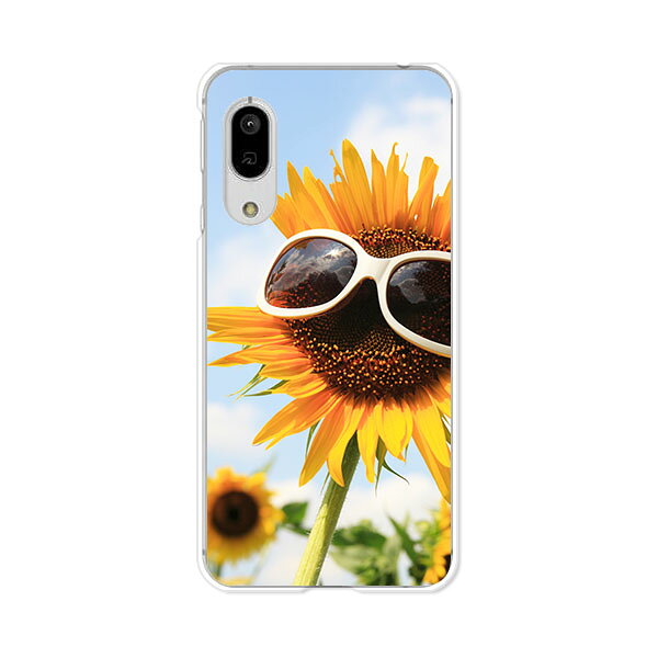 樂天商城 - Android One S7 / AQUOS sense3 basic 907SH 共通ケース/カバー 【SUNフラワーGlass クリアケース素材】androidones7 カバー sense3basic アンドロイドワンS7 アクオスセンス3ベーシック スマホカバー 携帯ケース