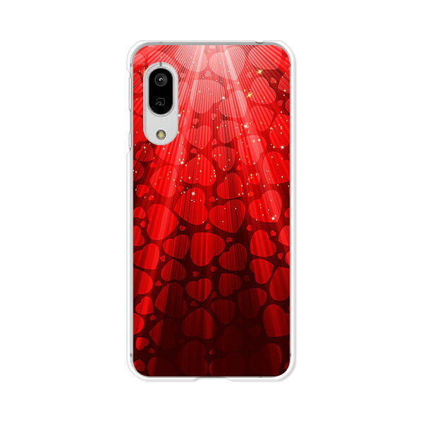 Rakuten - AQUOS sense3 SH-02M/SHV45/SH-M12/sense3lite SH-RM12/sense3 basic SHV48 共通ケース/カバー 【降り注ぐハート クリアケース素材】shrm12 カバー shm12 アクオスセンス3ライト 携帯ケース