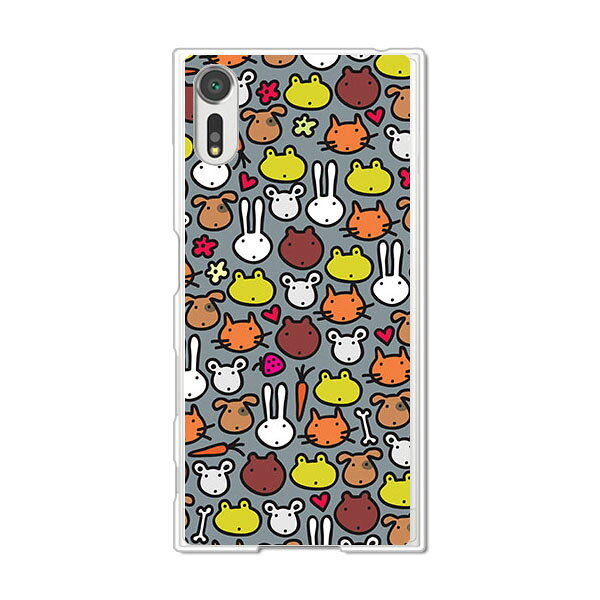 乐天商城 - Xperia XZ SO-01J / SOV34 / 601SO 共通 ケース/カバー 【アニマルドット クリアケース素材】エクスペリア SO01J SOV34 601SO ジャケット XPERIA