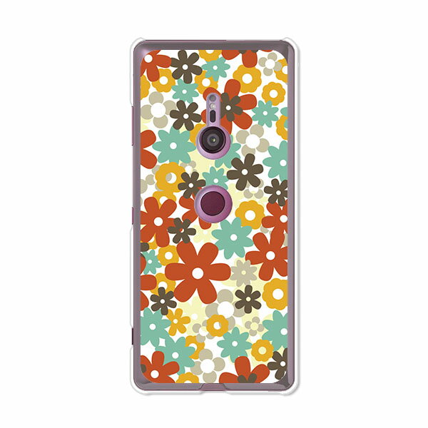 Xperia XZ3 SO-01L/Xperia XZ3 SOV39/Xperia XZ3 801SO 共通ケース/カバー シリコンケースよりもコシがありゴミがつきにくいTPUカバー 【フラワーFLASH TPUソフトケース】so01l 保護 docomo au softbank エクスペリアXZ3 ケース