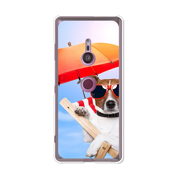 Xperia XZ3 SO-01L/Xperia XZ3 SOV39/Xperia XZ3 801SO 共通ケース/カバー シリコンケースよりもコシがありゴミがつきにくいTPUカバー 【サマーわんこ TPUソフトケース】so01l 保護 docomo au softbank エクスペリアXZ3 ケース