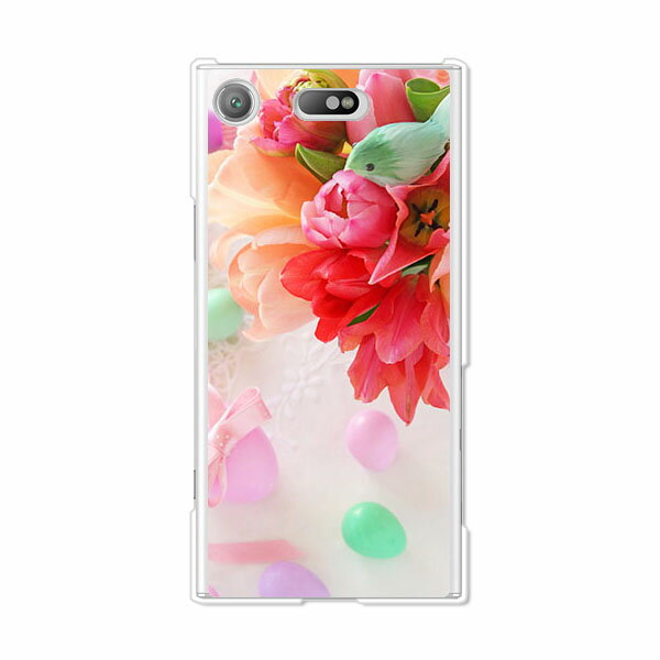 乐天商城 - Xperia XZ1 Compact SO-02K ケース/カバー 【フラワーアレンジメント3 クリアケース素材】Xperia XZ1 Compact カバー エクスペリア XZ1 コンパクト docomo