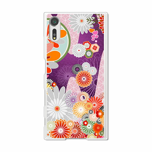 Xperia XZs SO-03J / SOV35 / 602SO 共通 ケース/カバー 【和紙柄 クリアケース素材】エクスペリア SO03J ジャケット XPERIA スマホケース