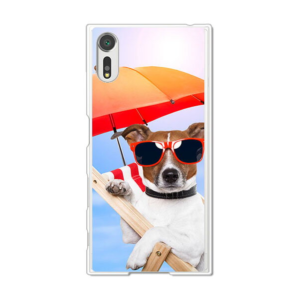 樂天商城 - Xperia XZs SO-03J / SOV35 / 602SO 共通 ケース/カバー 【サマーわんこ クリアケース素材】エクスペリア SO03J ジャケット XPERIA スマホケース