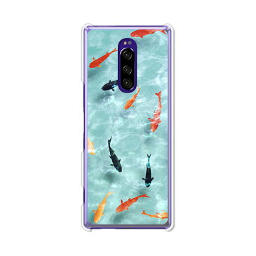 Xperia 1 SO-03L/SOV40/802SO/J9110/Professional Edition J9150共通ケース/カバー 【金魚すくい クリアケース素材】xperia1 so03l カバー エクスペリア1 SO-03L