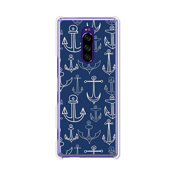 樂天商城 - Xperia 1 SO-03L/SOV40/802SO/J9110/Professional Edition J9150共通カバー/ケース シリコンケースよりもコシがありゴミがつきにくいTPUカバー 【マリン柄2 TPUソフトケース】xperia1 カバー 保護 エクスペリア1