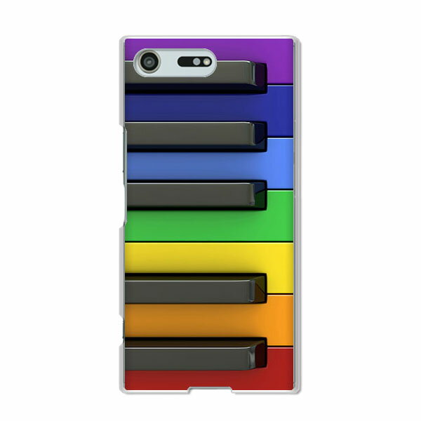 Xperia XZ Premium SO-04J ケース/カバー 【カラフルキーボード クリアケース素材】エクスペリア SO04J ジャケット XPERIA スマホケース