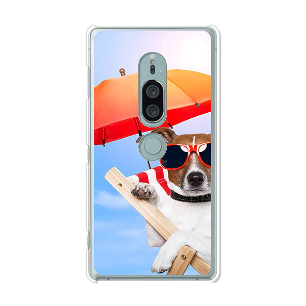 樂天商城 - Xperia XZ2 Premium SO-04K / Xperia XZ2 Premium SOV38 共通 ケース/カバー 【サマーわんこ クリアケース素材】Xperia XZ2 Premium カバー エクスペリア エクスペディア docomo ドコモ au SONY