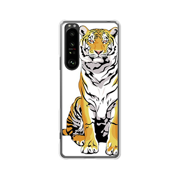 Rakuten - Xperia 1 III SO-51B / SOG03 /Xperia1 III 共通ケース/カバー 【虎 クリアケース素材】エクスペリアワンマークスリーカバー ドコモ so-51b スマホケース Xperia1III携帯ケース