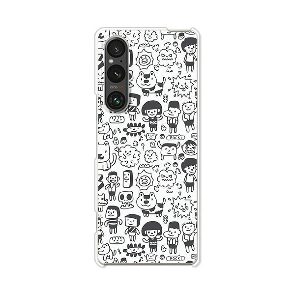 樂天商城 - Xperia 1 V SO-51D / SOG10 / A301SO / XQ-DQ44 共通 ケース/カバー 【カートゥンPeople クリアケース素材】Xperia1 V ケース エクスペリア1 V xperia1v スマホケース 携帯ケース