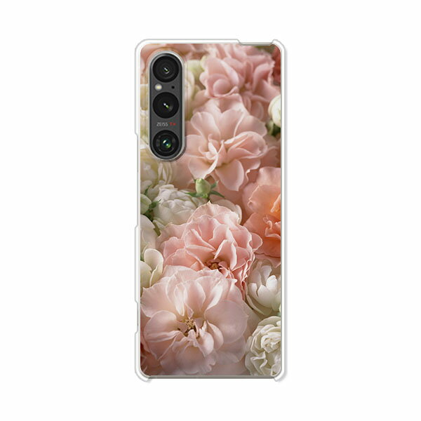 Xperia 1 V SO-51D / SOG10 / A301SO / XQ-DQ44 共通 カバー/ケース シリコンケースよりもコシがありゴミがつきにくいTPUカバー 【BEAUTYフラワー TPUソフトケース】Xperia1 V ケース エクスペリア1 V xperia1v スマホケース 携帯ケース