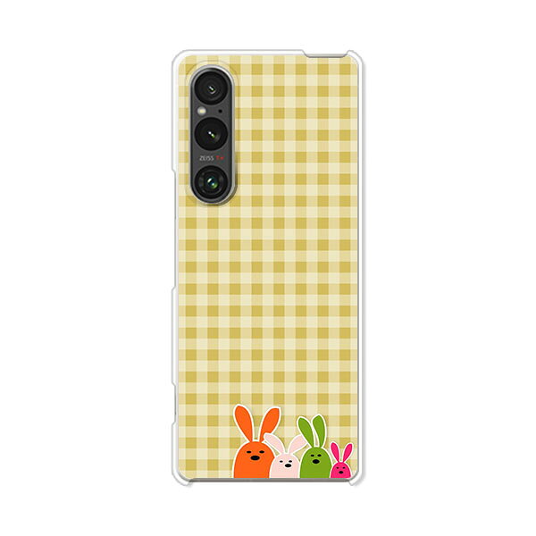 樂天商城 - Xperia 1 V SO-51D / SOG10 / A301SO / XQ-DQ44 共通 ケース/カバー 【にふにふチェック クリアケース素材】Xperia1 V ケース エクスペリア1 V xperia1v スマホケース 携帯ケース
