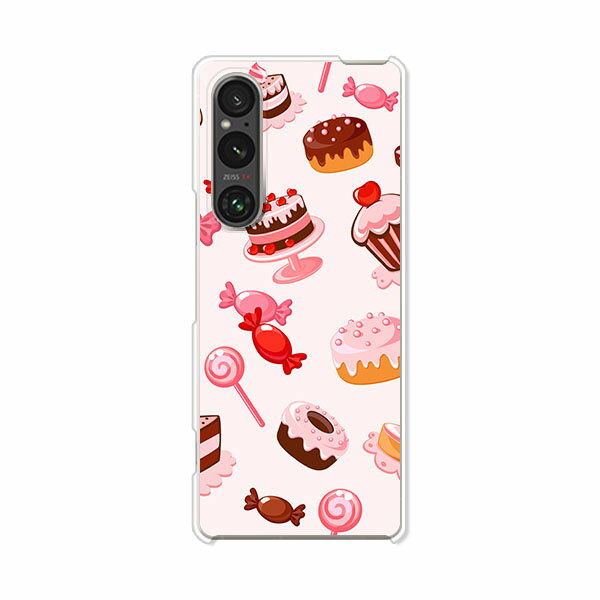 Xperia 1 V SO-51D / SOG10 / A301SO / XQ-DQ44 共通 カバー/ケース シリコンケースよりもコシがありゴミがつきにくいTPUカバー 【スィーツ TPUソフトケース】Xperia1 V ケース エクスペリア1 V xperia1v スマホケース 携帯ケース