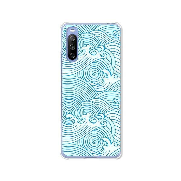 Rakuten - Xperia 10 III SO-52B / SOG04 / A102SO / Xperia 10 III Lite XQ-BT44 共通ケース/カバー 【さざなみ クリアケース素材】エクスペリアテンマークスリー ドコモ so-52b 楽天モバイル スマホケース 携帯ケース