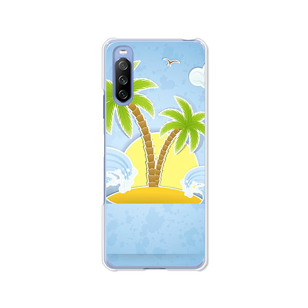 Xperia 10 III SO-52B / SOG04 / A102SO / Xperia 10 III Lite XQ-BT44 共通カバー/ケース シリコンケースよりもコシがありゴミがつきにくいTPUカバー 【南国ハワイアンバケーション TPUソフトケース】エクスペリアテンマークスリー スマホケース 携帯ケース
