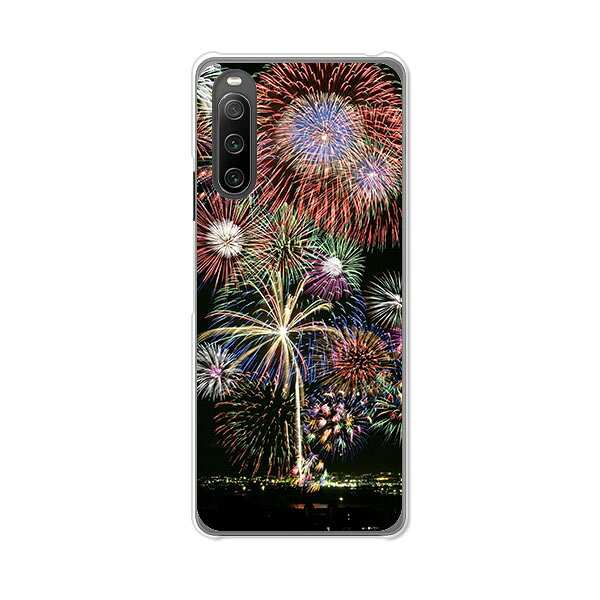 Xperia 10 IV SO-52C/SOG07/A202SO/XQ-CC44 共通 ケース/カバー 【花火：夏の終わりに クリアケース素材】xperia 10 iv ケース エクスペリア10 IV xperia10iv スマホケース 携帯ケース