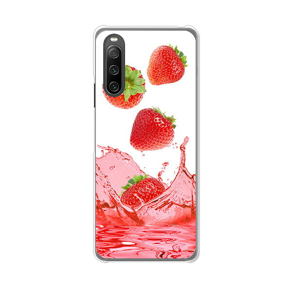乐天商城 - Xperia 10 IV SO-52C/SOG07/A202SO/XQ-CC44 共通 ケース/カバー 【ストロベリージュース クリアケース素材】xperia 10 iv ケース エクスペリア10 IV xperia10iv スマホケース 携帯ケース