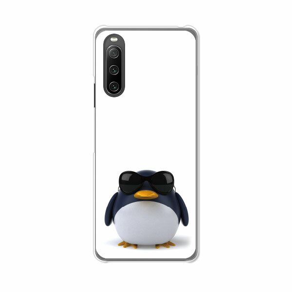 乐天商城 - Xperia 10 IV SO-52C/SOG07/A202SO/XQ-CC44 共通 ケース/カバー 【サングラスとペンギン クリアケース素材】xperia 10 iv ケース エクスペリア10 IV xperia10iv スマホケース 携帯ケース