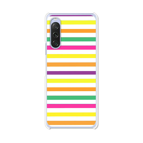 樂天商城 - Xperia 10 V SO-52D / SOG11 / XQ-DC44 / Xperia10 V 共通 カバー/ケース シリコンケースよりもコシがありゴミがつきにくいTPUカバー 【カラフルボーダー TPUソフトケース】xperia 10 v ケース エクスペリア10 V xperia10v スマホケース 携帯ケース