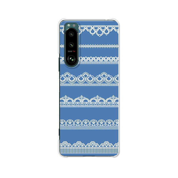 Rakuten - Xperia 5 III SO-53B / SOG05 / A103SO 共通 ケース/カバー 【レース模様 クリアケース素材】エクスペリア5IIIケース エクスペディア スマホケース 携帯ケース
