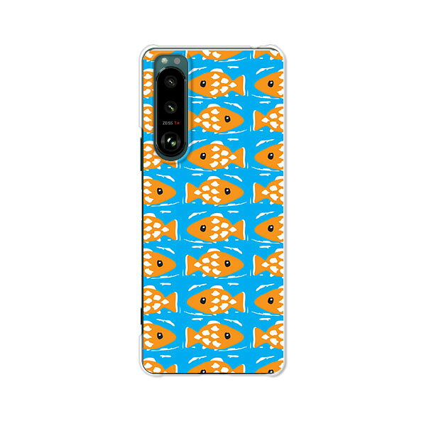 樂天商城 - Xperia 5 III SO-53B / SOG05 / A103SO 共通 カバー/ケース シリコンケースよりもコシがありゴミがつきにくいTPUカバー 【さかなドット TPUソフトケース】エクスペリア5IIIケース エクスペディア スマホケース 携帯ケース