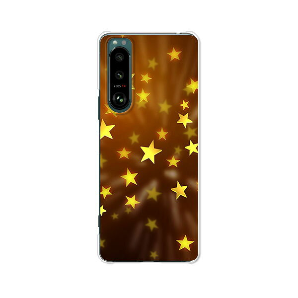 樂天商城 - Xperia 5 III SO-53B / SOG05 / A103SO 共通 カバー/ケース シリコンケースよりもコシがありゴミがつきにくいTPUカバー 【スパークリングスター TPUソフトケース】エクスペリア5IIIケース エクスペディア スマホケース 携帯ケース