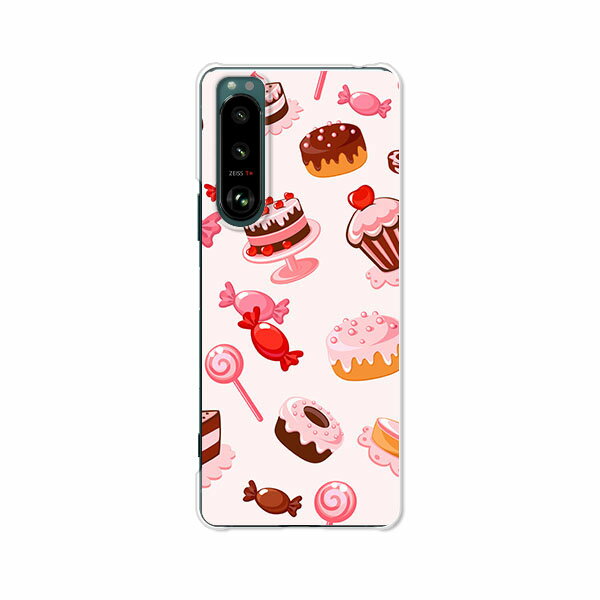 Xperia 5 III SO-53B / SOG05 / A103SO 共通 カバー/ケース シリコンケースよりもコシがありゴミがつきにくいTPUカバー 【スィーツ TPUソフトケース】エクスペリア5IIIケース エクスペディア スマホケース 携帯ケース