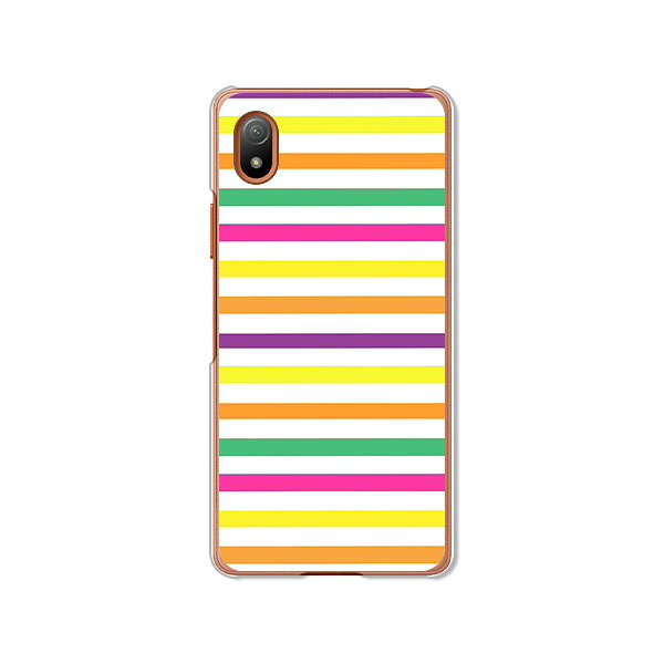 Rakuten - Xperia Ace III SO-53C / SOG08 / XperiaAceIII 共通 カバー/ケース シリコンケースよりもコシがありゴミがつきにくいTPUカバー 【カラフルボーダー TPUソフトケース】xperia ace3 ケース エクスペリアエース3 xperiaace3 スマホケース 携帯ケース