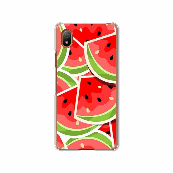 Xperia Ace III SO-53C / SOG08 / XperiaAceIII 共通 カバー/ケース シリコンケースよりもコシがありゴミがつきにくいTPUカバー 【スイカスイカ TPUソフトケース】xperia ace3 ケース エクスペリアエース3 xperiaace3 スマホケース 携帯ケース