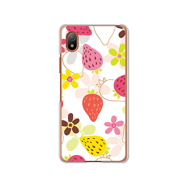 Mobile Phone Cases - Xperia Ace III SO-53C / SOG08 / XperiaAceIII 共通 ケース/カバー 【ストロベリー クリアケース素材】xperia ace3 ケース エクスペリアエース3 xperiaace3 スマホケース 携帯ケース
