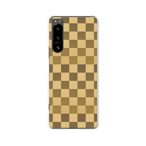 Rakuten - Xperia 5 IV SO-54C / SOG09 / A204SO / XQ-CQ44 共通 カバー/ケース シリコンケースよりもコシがありゴミがつきにくいTPUカバー 【ブラウンチェック TPUソフトケース】xperia 5 iv ケース エクスペリアファイブフォー xperia5iv スマホケース 携帯ケース