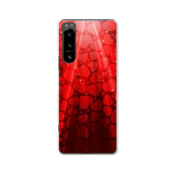 樂天商城 - Xperia 5 IV SO-54C / SOG09 / A204SO / XQ-CQ44 共通 カバー/ケース シリコンケースよりもコシがありゴミがつきにくいTPUカバー 【降り注ぐハート TPUソフトケース】xperia 5 iv ケース エクスペリアファイブフォー xperia5iv スマホケース 携帯ケース
