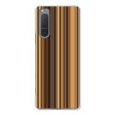 Xperia 5 II SO-52A / SOG02 / A002SO 共通 ケース/カバー 【チョコレートストライプ クリアケース素材】Xperia5iiso52aケース xperia 5 ii sog02 カバー エクスペディア docomo au ソフトバンク ハードケース携帯カバー