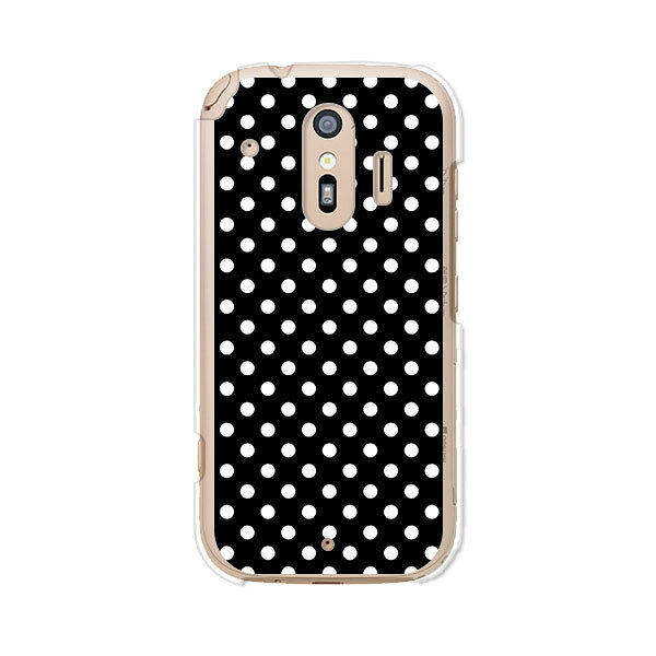 Rakuten - 送料無料 らくらくスマートフォン F-42A / らくらくスマートフォン me F-01L 共通 ケース/カバー 【WhiteドットS】らくらくホンf42aケース f01lケース シリコンケースのような柔らかい携帯カバーも
