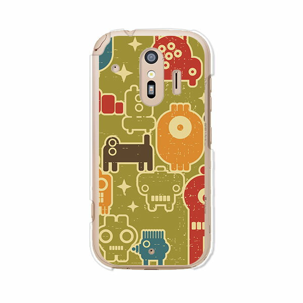 Rakuten - 送料無料 らくらくスマートフォン F-42A / らくらくスマートフォン me F-01L 共通 ケース/カバー 【ワレワレハドセイジンダ】らくらくホンf42aケース f01lケース シリコンケースのような柔らかい携帯カバーも