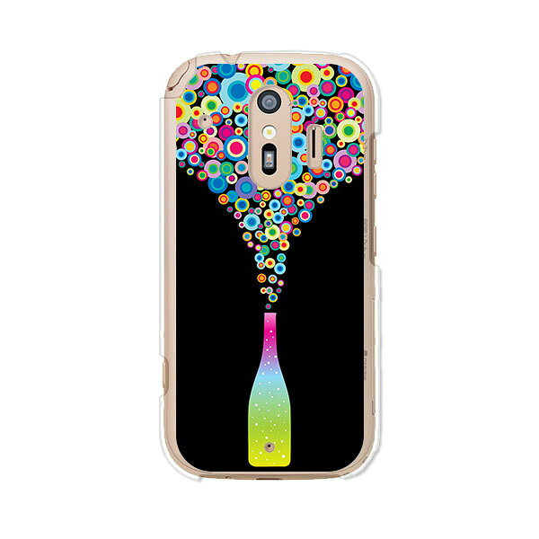 Rakuten - 送料無料 らくらくスマートフォン F-42A / らくらくスマートフォン me F-01L 共通 ケース/カバー 【スパークリング】らくらくホンf42aケース f01lケース シリコンケースのような柔らかい携帯カバーも