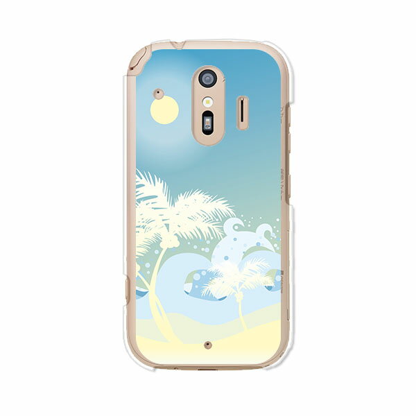 Rakuten - 送料無料 らくらくスマートフォン F-42A / らくらくスマートフォン me F-01L 共通 ケース/カバー 【サマーバケーション】らくらくホンf42aケース f01lケース シリコンケースのような柔らかい携帯カバーも