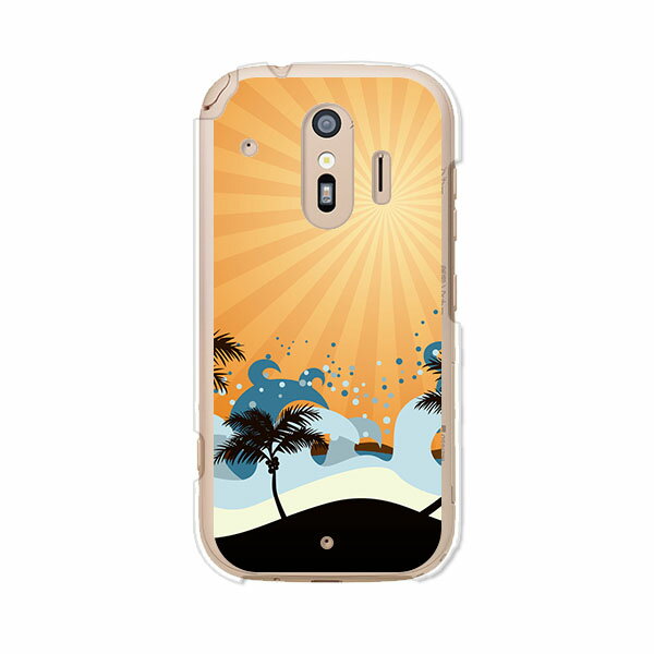 Rakuten - 送料無料 らくらくスマートフォン F-42A / らくらくスマートフォン me F-01L 共通 ケース/カバー 【サマーバケーション2】らくらくホンf42aケース f01lケース シリコンケースのような柔らかい携帯カバーも