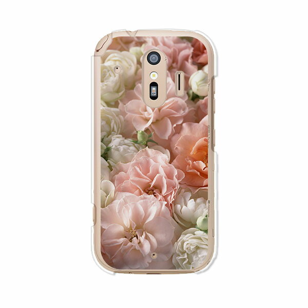 Rakuten - 送料無料 らくらくスマートフォン F-42A / らくらくスマートフォン me F-01L 共通 ケース/カバー 【BEAUTYフラワー】らくらくホンf42aケース f01lケース シリコンケースのような柔らかい携帯カバーも