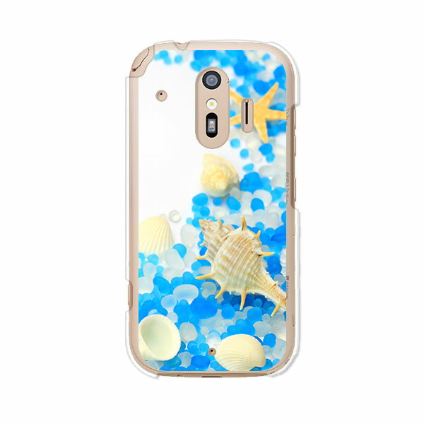 Rakuten - 送料無料 らくらくスマートフォン F-42A / らくらくスマートフォン me F-01L 共通 ケース/カバー 【浜辺】らくらくホンf42aケース f01lケース シリコンケースのような柔らかい携帯カバーも