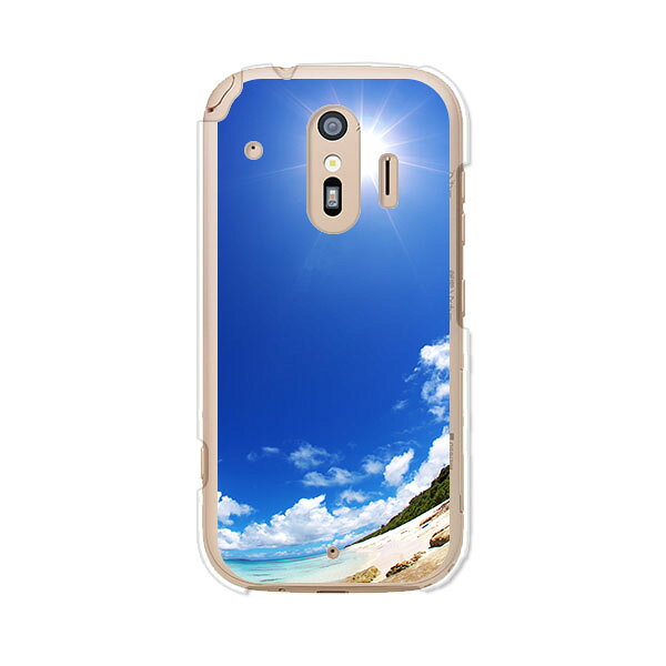 Rakuten - 送料無料 らくらくスマートフォン F-42A / らくらくスマートフォン me F-01L 共通 ケース/カバー 【ようこそ夏】らくらくホンf42aケース f01lケース シリコンケースのような柔らかい携帯カバーも