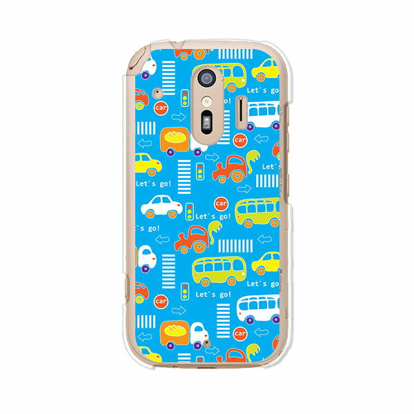 Rakuten - 送料無料 らくらくスマートフォン F-42A / らくらくスマートフォン me F-01L 共通 ケース/カバー 【Lets Goミニカー】らくらくホンf42aケース f01lケース シリコンケースのような柔らかい携帯カバーも