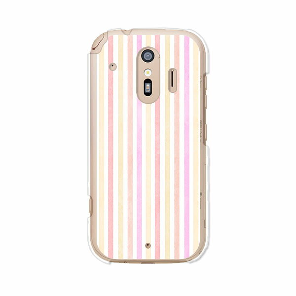 Rakuten - 送料無料 らくらくスマートフォン F-42A / らくらくスマートフォン me F-01L 共通 ケース/カバー 【Pストライプ】らくらくホンf42aケース f01lケース シリコンケースのような柔らかい携帯カバーも
