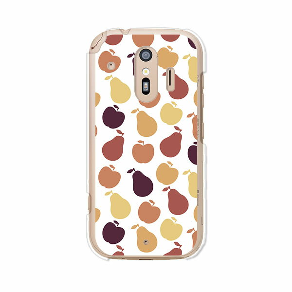 Rakuten - 送料無料 らくらくスマートフォン F-42A / らくらくスマートフォン me F-01L 共通 ケース/カバー 【梨ドット】らくらくホンf42aケース f01lケース シリコンケースのような柔らかい携帯カバーも