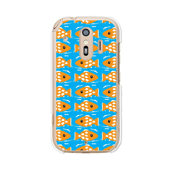 Rakuten - 送料無料 らくらくスマートフォン F-42A / らくらくスマートフォン me F-01L 共通 ケース/カバー 【さかなドット】らくらくホンf42aケース f01lケース シリコンケースのような柔らかい携帯カバーも